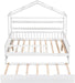 FullSize White Wooden Playhouse Trundle Bed Storage