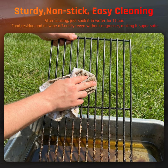 Charcoal Grills,36" Outdoor Barbecue Grill,Heavy Duty Dual-Zone BBQ Smoker Grill with 2 Lifting Charcoal Trays,Foldable Side Tables,Oversized Cooking Area for Bbq,Yard,Party,Garden