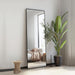 Full Length Mirror, Full Body Mirror with Aluminum Metal Frame, Standing Mirrors for Bedroom, Livingroom, Cloakroom, Hallway, Home Décor. (56X16 Inch, Black)