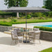 13 Ft Large Double-Sided Twin Patio Umbrella, Outdoor Market Umbrella with Crank Handle, Powerful UV Protective, Smoky Gray