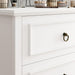 White 6-Drawer Dresser for Bedroom