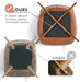 PU Leather BarrelShapedContoured Armchair Brown Metal Legs