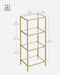 UltraSlim Bookshelf Gold Frame Modern Display Unit