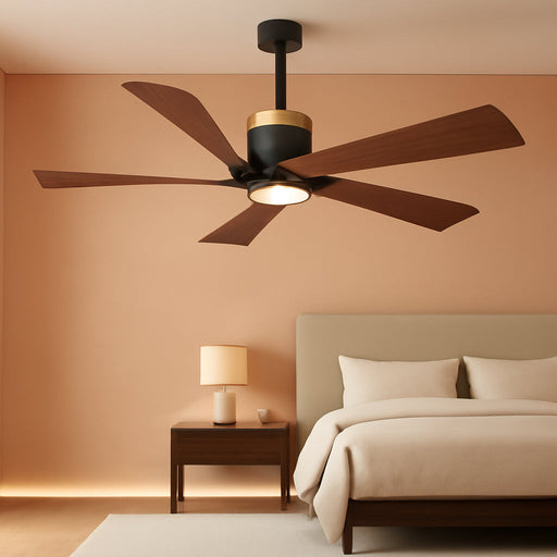 52 Inch Indoor Outdoor Ceiling Fan With Dimmable Led Lights