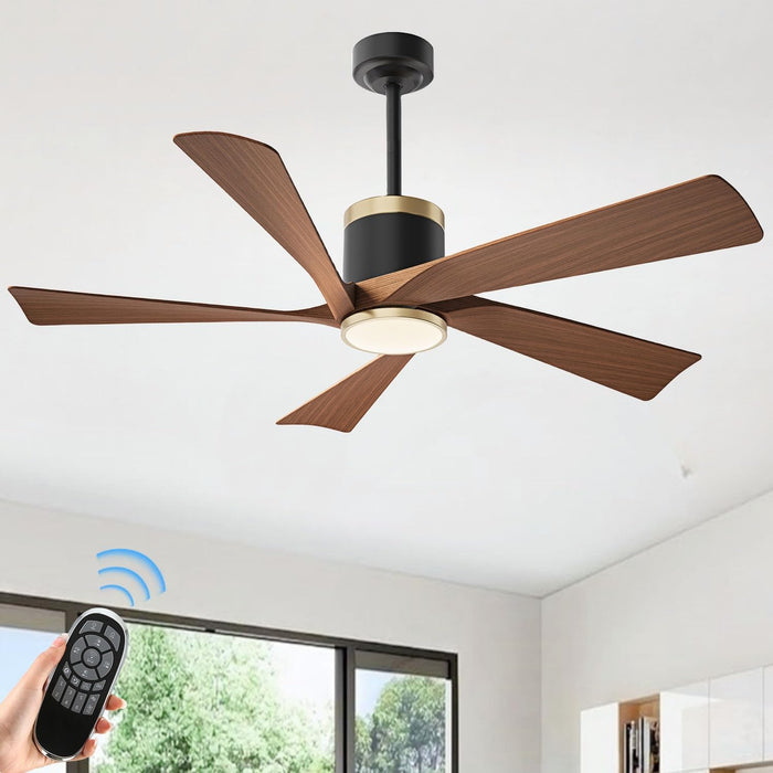 52 Inch Indoor Outdoor Ceiling Fan With Dimmable Led Lights