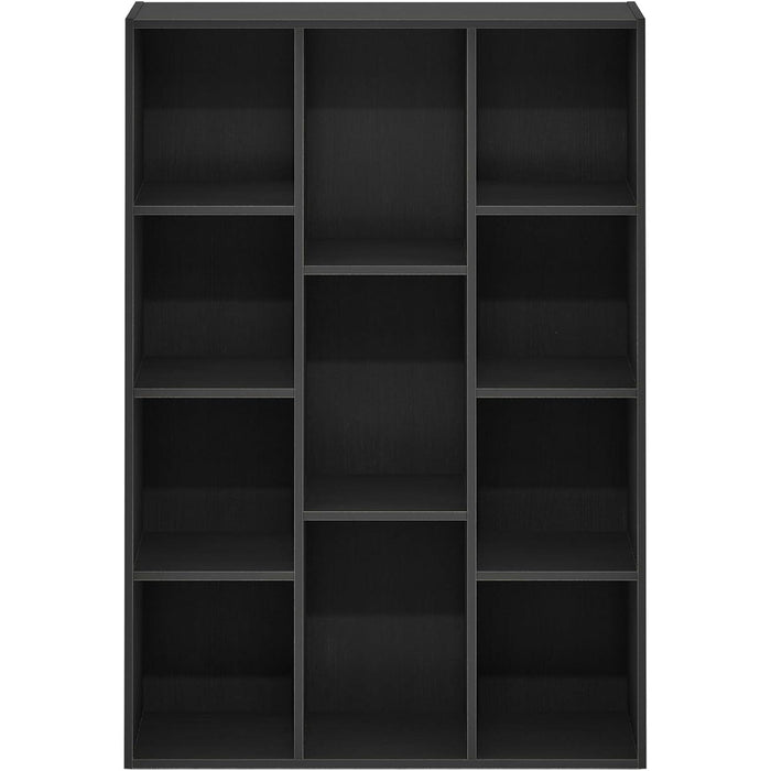 Luder 11-Cube Reversible Open Shelf Bookcase, Blackwood