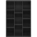 Luder 11-Cube Reversible Open Shelf Bookcase, Blackwood