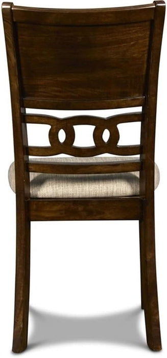 Solid Wood 5-Piece round Dining Set in Cherry Brown
