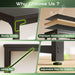 47.2'' X 19.7'' Computer Desk, Power Outlets, 0.95'' Thick Desktop