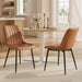 Dining Chairs Set of 2, Upholstered Kitchen Chairs, PU Leather