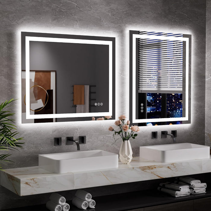 LED Bathroom Mirror, Bathroom Vanity Mirror, 30"X36"