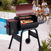 Wood Pellet Grill Smoker for Outdoor Cooking, 456 SQ. in Cook Area Electric Pellet Grill with Auto Feed & PID Temperature Control 180-425°F, 6-In-1 BBQ Grill & Rain Cover for Backyard