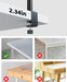 10.2" Desk Ring Light with Stand, 360° Rotate Desk Lamps for Home Office with C-Clamp, Flexible Height Desk Light, Adjust Arm Ring Light for Desk, Podcast, Gaming, Recording, Zoom Lighting