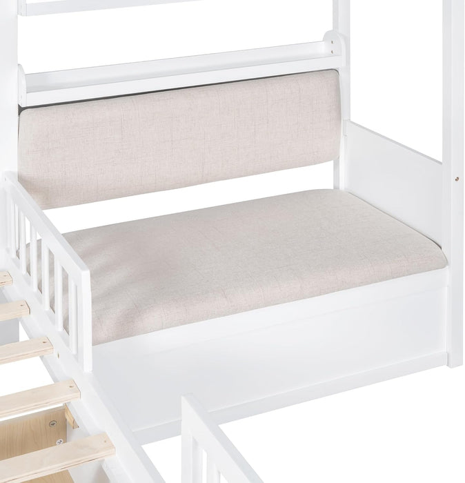 White Kids Twin Montessori PlatformBed Frame Collection