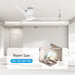 Integrated Lighting Reversible 52 Inch Ceiling Fan