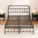 Metal Bed Frame Queen Size,Easy to Assemble,Black