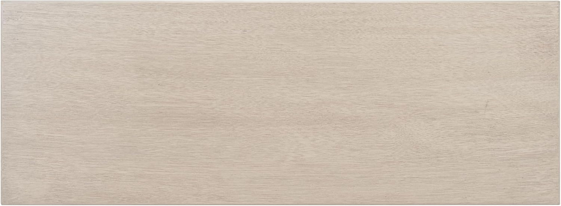 Home Collection Tate Greige 2-Drawer Bottom Shelf Console Table