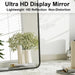 56"X21" Full Length Mirror, Black Rounded Corner Aluminum Frame Floor Standing Mirror Hanging/Leaning Wall for Living Room Bedroom Cloakroom