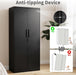 Black Industrial Grade Locking Steel Storage Cabinet