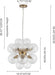 12 Light Bubble Globe Chandelier Dimmable Illumination