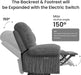 Upgraded 2024 New Power Recliner Chair for Adults, Adjustable Electric Chair Power Reclining Sofa, USB Port, Ultra-Comfy Corduroy Recliner for Living Room, Tool-Less Assembly Single Sofa Gray