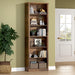 74" Tall Bookshelf, 6-Tier Floor Standing Bookcase with 2 Adjustable Shelves, 24" Wide Open Storage Shelf, Modern Display Organizer for Home Office, Living Room, Bedroom, Study