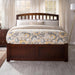 , Richmond Full Platform Bed with Footboard & Full Trundle, Walnut