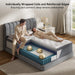 Queen 14 Inch Hybrid Mattress, Medium Firm, 7-Zone Lumbar Support in a Box