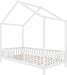 Twin Montessori House Platformbed With Canopy White