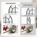 ElegantArched Windowpane 71x30 Full Length Mirror Black