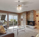 Contemporary Reversible Chrome Lighting Ceiling Fan