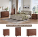 Walnut Dresser for Bedroom with 6 Drawers, 48" Tall Modern Chest of Drawers with Unique Thickened Foot, Rounded Corner Design, Wooden Dresser Organizer for Bedroom, Living Room, Hallway