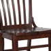 School House Back Walnut Wood Chair
