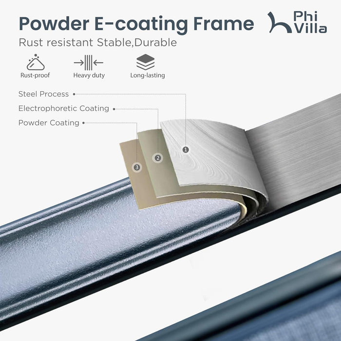 Outdoor Bar Set, 7 Piece Patio Dining Table and Swivel Bar Stools with Metal Table, for Garden, Pool, Yard and Terrace