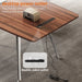 Writing Computer Desk, 60-Inch Large Executive Desk Office Workstation with Chrome-Plated Legs and Built-In Power Outlet, Writing Table Business Furniture, Modern Minimalist Style for Home Office