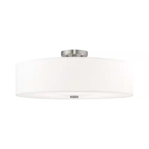 Mercury 5 Light Brushed Nickel Semi Flush Mount