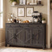 Farmhouse Buffet Cabinet, Coffee Bar with 2 Drawers