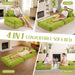 Emerald Convertible Sleeper Sofa Bed With Backrest