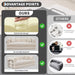 79 Inch ConvertibleSofaBed Beige Upholstery Comfort