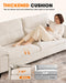 Beige Loveseat with Removable Cover (71.25")