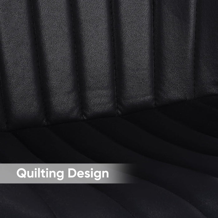 Bar Stools Set of 3 Modern Swivel Bar Chairs, Barstools Counter Height with High Backrest, Easy 3-5 Minute Assembly for Bar, Kitchen, Dining Room Black