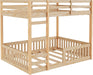 Premium Solid Pine FullOverFull BunkBed Rails Natural