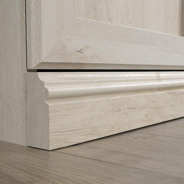 Miscellaneous Storage Bookcase with Doors, Adjustable Shelves, 5 Shelf Bookcase - Chalked Chestnut Finish