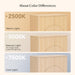 CHITA Sideboard Buffet Cabinet with Storage, Small Storage Cabinet with Doors and Shelves for Living Room Accent, Bar, Kitchen, Oak