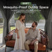 8x8Ft Durable Outdoor Gazebo With Mosquito Netting