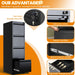 4 Drawer File Cabinet, Lockable Metal Vertical File Cabinet for Home Office