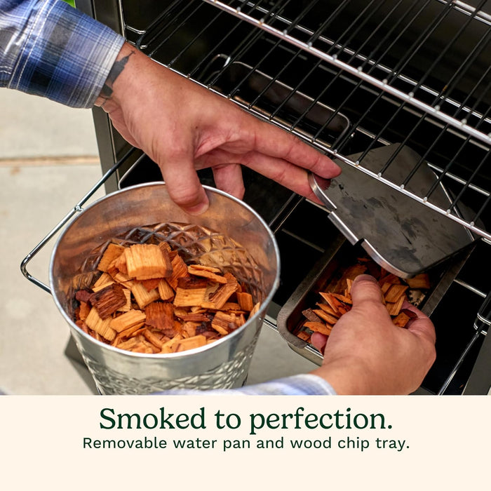 36” Vertical Propane Smoker, 4 Removable Racks, Spacious BBQ Smoker with Wood and Water Trays, 15,000 BTU Heat for Smoked Meat, Brisket, Jerky, Fish, Perfect for Tailgates, Backyard, Camping