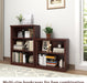 3-Shelf Bookcase, Wood Bookshelves for Living Room, Library, Office