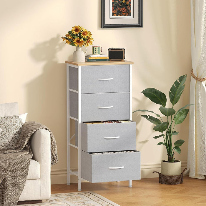 4 Storage Drawer Dresser, Storage Cabinet, Clothes Organizer
