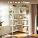 White L Shaped Corner Bookshelf HeavyDuty Oversized